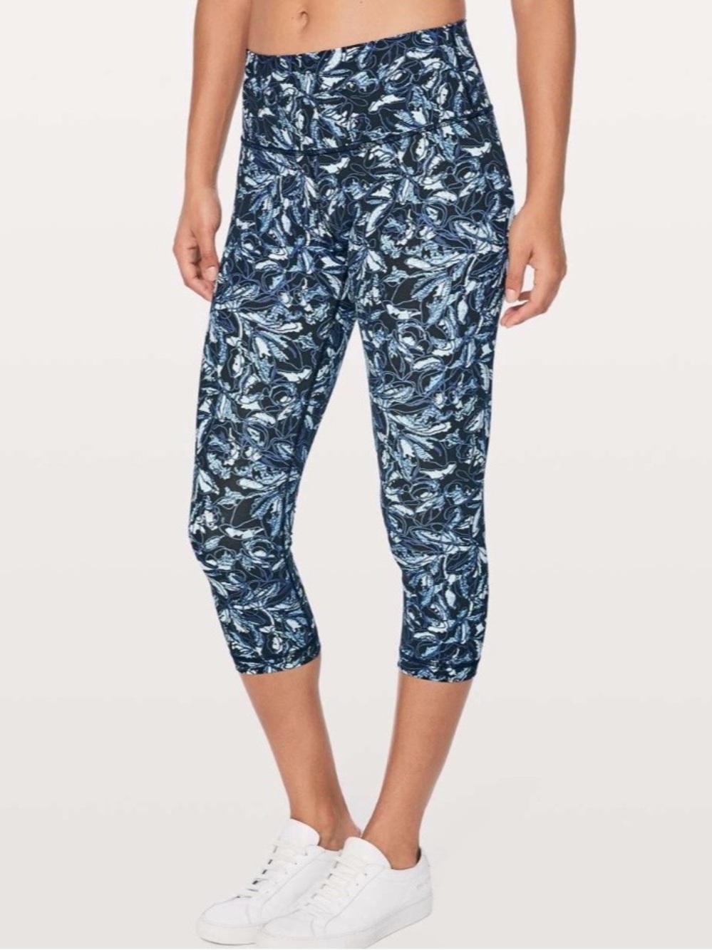 Lululemon Wunder Under High Rise Crop Leggings 21”, Embellished Multi, Size 8